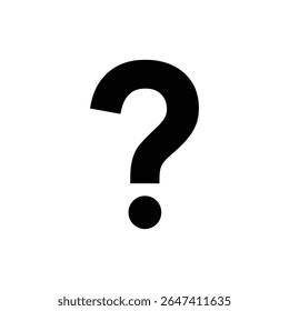 Question mark symbol icon representing help, inquiry, and support
