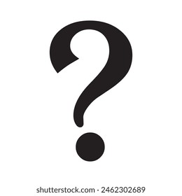 question mark symbol.  isolated on white background. Vector illustration. EPS 10