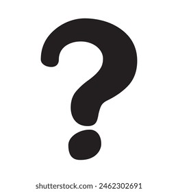 question mark symbol.  isolated on white background. Vector illustration. EPS 10