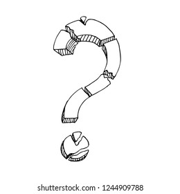  Question mark. The symbol of the problem, the allegory of the problem. Task.