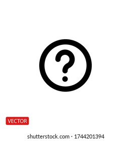 Question mark symbol. Vector illustration EPS 10.