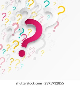 Question mark symbols - Question marks background