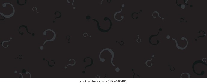 question mark texture on black background