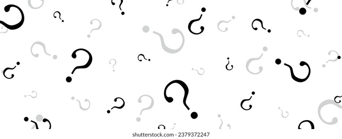 question mark texture on white background