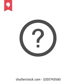 Question mark vector icon