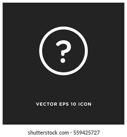 Question mark vector icon
