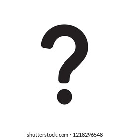 Question mark vector icon, ask symbol. FAQ and help pictogram, flat vector sign isolated on white background. Simple vector illustration for graphic and web design.