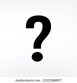 Question mark vector icon, ask symbol. FAQ and help pictogram, flat vector sign isolated on white background