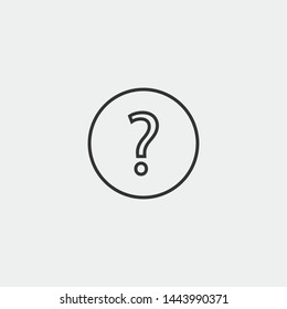 Question Mark Vector Icon Editable Stroke