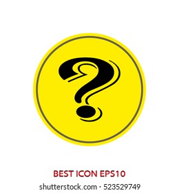 question mark vector icon, eps10