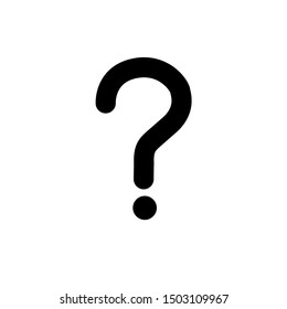 Question mark vector icon. Isolated question icon symbol on a white background on eps 10, for web and graphic design