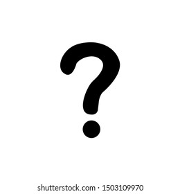 Question mark vector icon. Isolated question icon symbol on a white background on eps 10, for web and graphic design