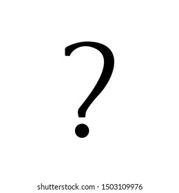 Question mark vector icon. Isolated question icon symbol on a white background on eps 10, for web and graphic design