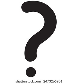 question mark vector icon. running question mark icon symbol on a white background .vector illustration.