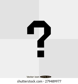 Question mark , vector illustration