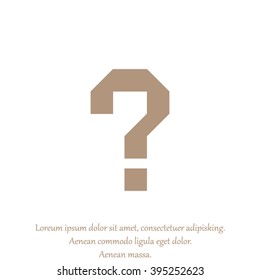 Question mark , vector illustration