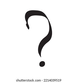 question mark vector illustration on white background
