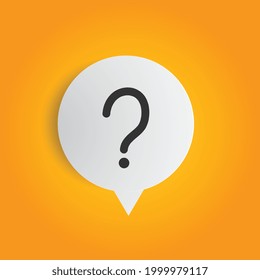 Iconos aislados del vector de marca de preguntas. Ayuda a firmar la burbuja de voz. Icono de pregunta de conversación. Concepto de pregunta. Pasos 10