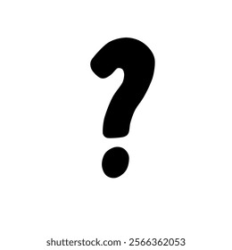 question mark vector line art, symbol