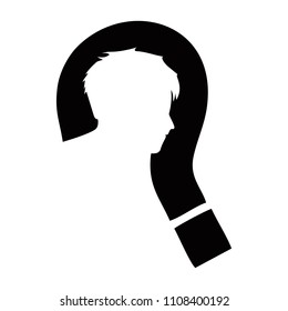 question mark vector logo