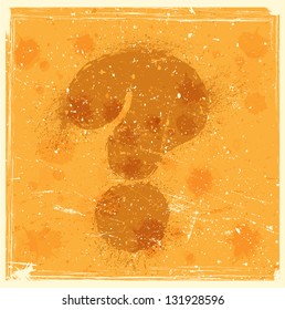 Question marks background