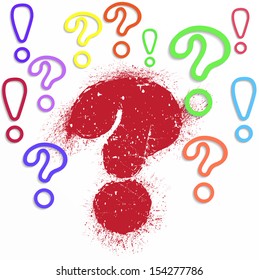 Question marks background 