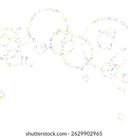 Question marks. Background for quiz, poll, survey, faq, interrogation, query. Multicolored template for opinion, public poll. Funny School vector illustration rainbow color on white background.