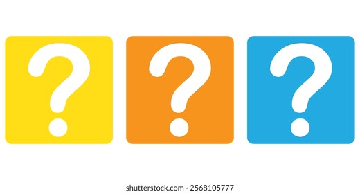Question marks Icon. Bubble question icon. Question mark symbol  Set related to question marks. design eps 10 