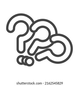 icono de signos de interrogación en fondo blanco