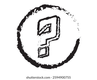 Question marks on paper speech bubbles, top view. Ask and answer concept.