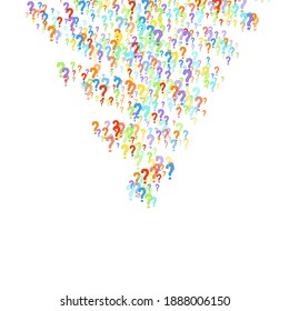 Question marks Quiz doubt survey faq public poll.