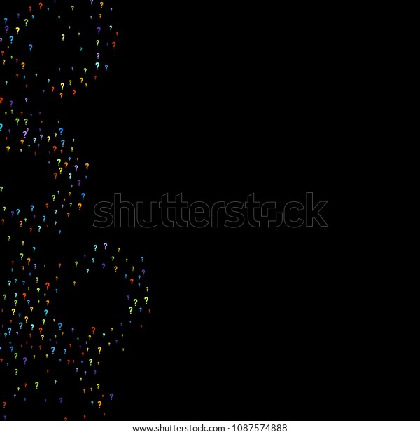 Download Question Marks Scattered On Black Background Stock Vector Royalty Free 1087574888 Yellowimages Mockups