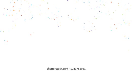 Question marks scattered on white background. Quiz, doubt, poll, survey, faq, interrogation, query background. Multicolored template for opinion poll, public poll. Rainbow color. Vector illustration.