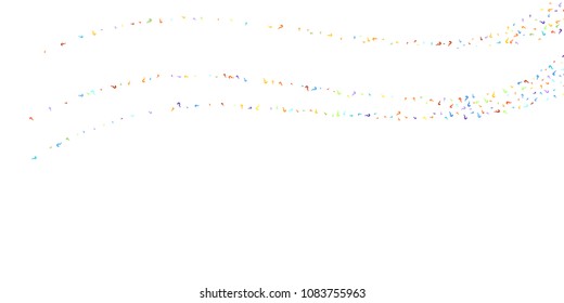 Question marks scattered on white background. Quiz, doubt, poll, survey, faq, interrogation, query background. Multicolored template for opinion poll, public poll. Rainbow color. Vector illustration.