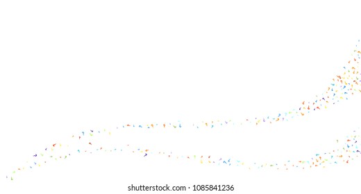 Question marks scattered on white background. Quiz, doubt, poll, survey, faq, interrogation, query background. Multicolored template for opinion poll, public poll. Rainbow color. Vector illustration.
