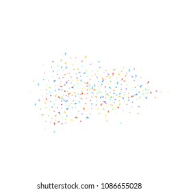 Question marks scattered on white background. Quiz, doubt, poll, survey, faq, interrogation, query background. Multicolored template for opinion poll, public poll. Rainbow color. Vector illustration.