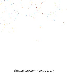 Question marks scattered on white background. Quiz, doubt, poll, survey, faq, interrogation, query background. Multicolored template for opinion poll, public poll. Rainbow color. Vector illustration.