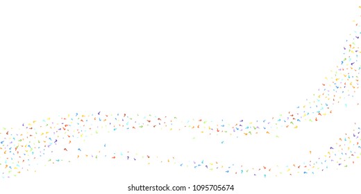 Question marks scattered on white background. Quiz, doubt, poll, survey, faq, interrogation, query background. Multicolored template for opinion poll, public poll. Rainbow color. Vector illustration.