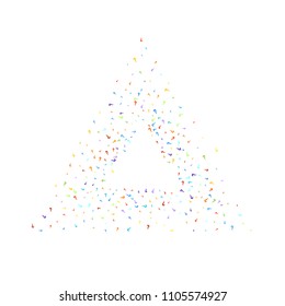 Question marks scattered on white background. Quiz, doubt, poll, survey, faq, interrogation, query background. Multicolored template for opinion poll, public poll. Rainbow color. Vector illustration.