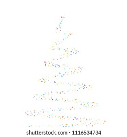 Question marks scattered on white background. Quiz, doubt, poll, survey, faq, interrogation, query background. Multicolored template for opinion poll, public poll. Rainbow color. Vector illustration.