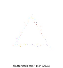 Question marks scattered on white background. Quiz, doubt, poll, survey, faq, interrogation, query background. Multicolored template for opinion poll, public poll. Rainbow color. Vector illustration.