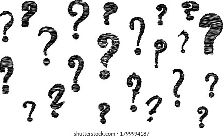 Question marks vector set. vector item illustration. ask marks illustration. Question mark vector.