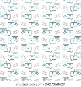 Question multicolor repeating trendy pattern textile vector illustration background