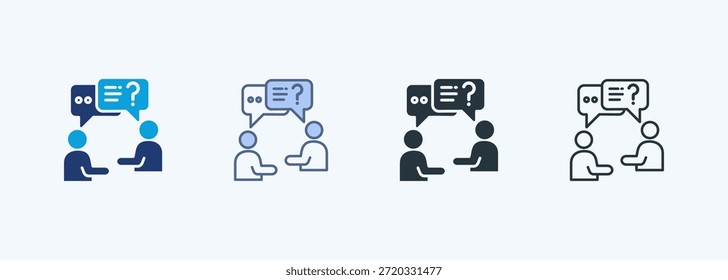 Question Multiple Style Icon Collection