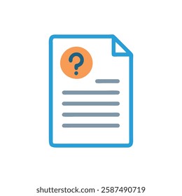 Question Paper Icon for Educational Use