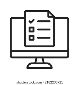Question Paper icon vector image. Can also be used for Physical Fitness. Suitable for mobile apps, web apps and print media.