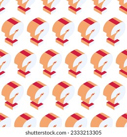 Question pattern 3d bold style vector illustration