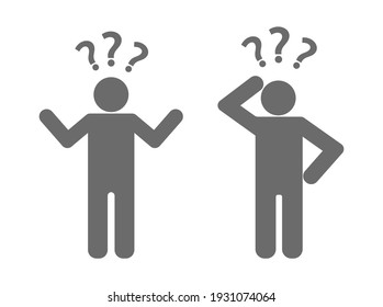 question person icon isolated on white background