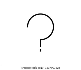 Question premium line icon. Simple high quality pictogram. Modern outline style icons. Stroke vector illustration on a white background. 
