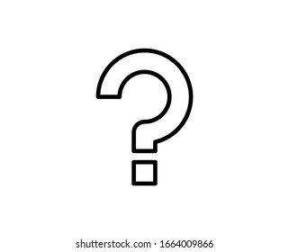 Question premium line icon. Simple high quality pictogram. Modern outline style icons. Stroke vector illustration on a white background. 